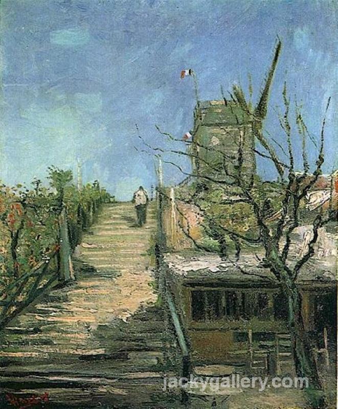 Windmill on Montmartre, Van Gogh painting